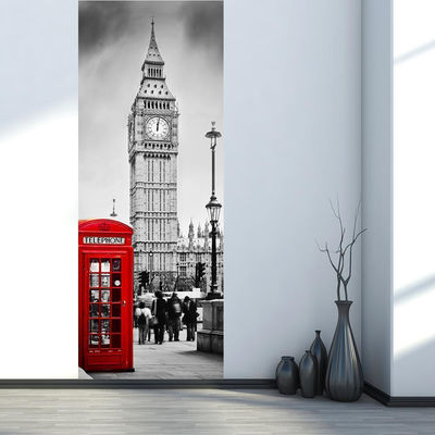 London Style Big Ben Telephone 3D Door Stickers - Photo 4