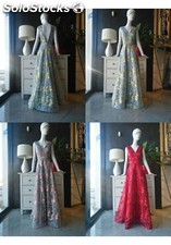 long dress with embroidery G