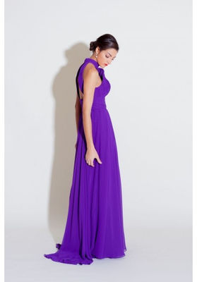 long dress with halter neck Q