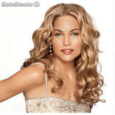 Longue Perruque Blonde Cheveux Bouclés Pour Les Femmes Mode