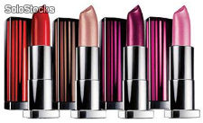 Loreal + maybelline lipsticks-nail polish - eyeline-eye shadow mix