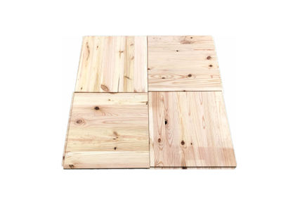 Losas de madera natura 30 x 30 cm