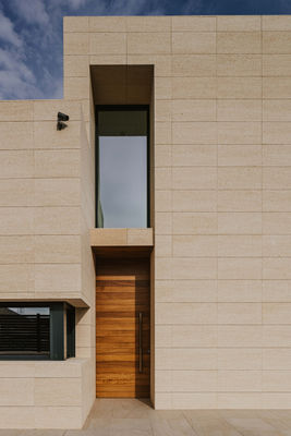 Losas de piedra natural beige para fachada - Albamiel - Foto 2
