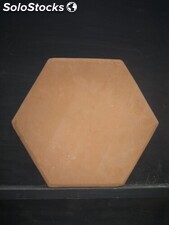 Loseta de barro hexagonal