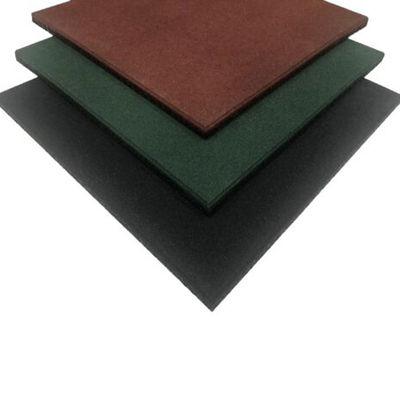 Loseta de caucho de alta densidad para gimnasios 50 x 50 x 4 cm color negra