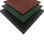 Loseta de caucho de alta densidad para gimnasios 50 x 50 x 4 cm color negra - 1