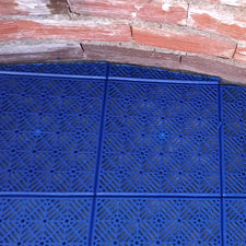 Loseta ventilada antihumedad para suelos, color Azul - 30cmx30cm