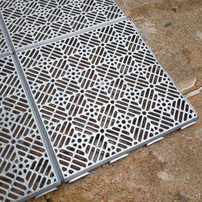 Loseta ventilada antihumedad para suelos, color Gris Aluminio - 30cmx30cm - Foto 4