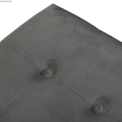 Lot de 2 tabourets pied de lit avec rangement, modèle gris foncé - Sistemas - Photo 5