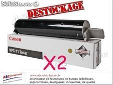 Lot de 2 toner Canon npg-1 genuine noir destockage