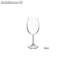 Lot de 3 verres à eau - 45 cl - tana - cristallin