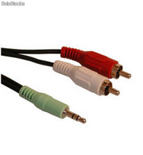 Lot de 5 cables jack 3.5mm vers rca