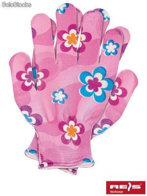 Lot de 6 gants- Flower- Pas cher- discount-promo-jardinage.