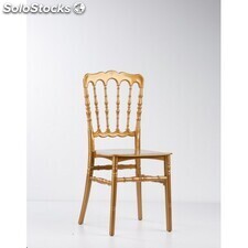 Photo du produit Lot de chaises Napoleon dorées en polypropylène