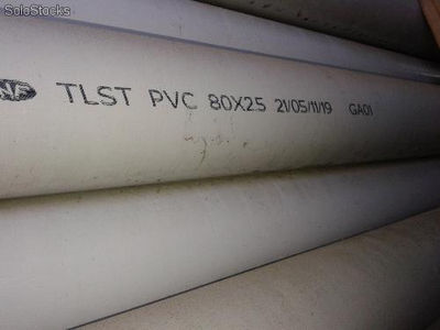 Lot de tubes pvc tlst Reseau sec Diamètre 80 et 60 mm ext