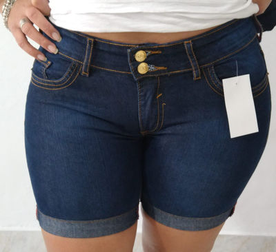 Lote 52 Shorts Curto Jeans Feminino - Foto 3