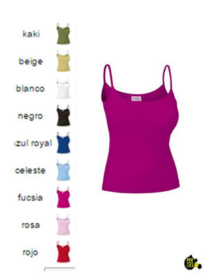 Lote camisetas color mujer tirante fino - Foto 2