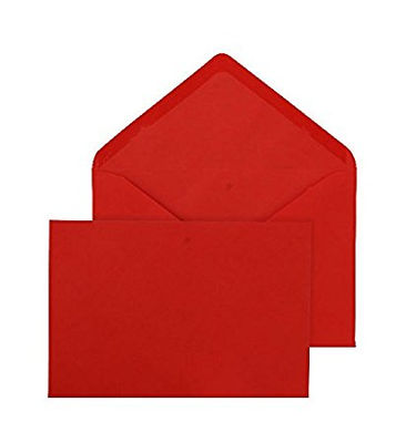 Lote de 10 sobres engomados C5 (162x229 mms) color Rojo.