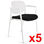 Lote de 5 sillas de confidente ERIC en color negro - 2