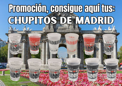 Lote de Chupitos cristal trans. de Madrid 4c. Liquidación - Foto 2