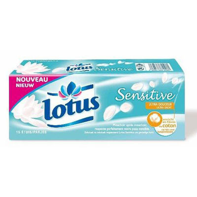 Lotus Mouchoirs Sensitive : le paquet de 15 étuis - Photo 5