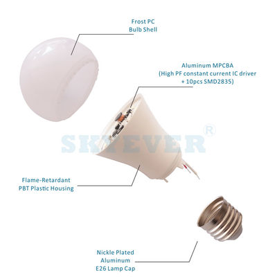 Low Voltage led Light Bulb A60(A19) 8W E26/E27 ac/dc 12/24 Volts - Foto 4