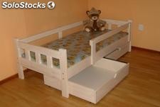 Łóżko drewniane o wym.80x180 z szufladami i materacem!!!