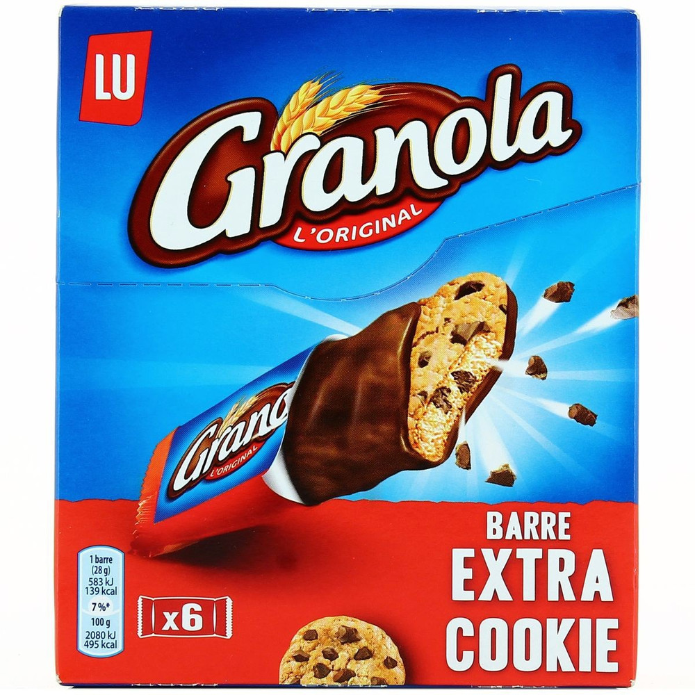 Biscuits Lu Lu Granola Barr Drhmarket Lu Lu Granola Barr Xtra Cookie168 Produits France
