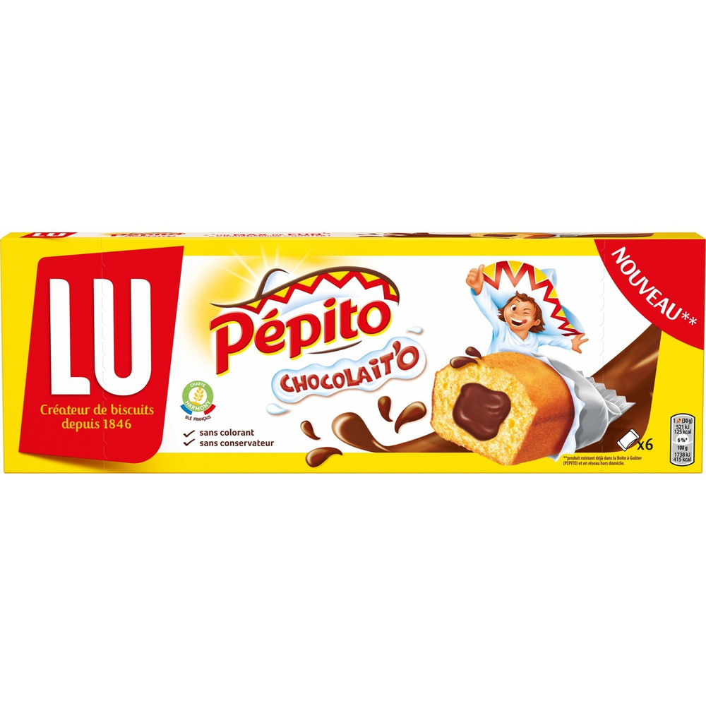 Gateaux Lu Pepito Chocolait O Drhmarket Lu Pepito Chocolait O 180g Produits France