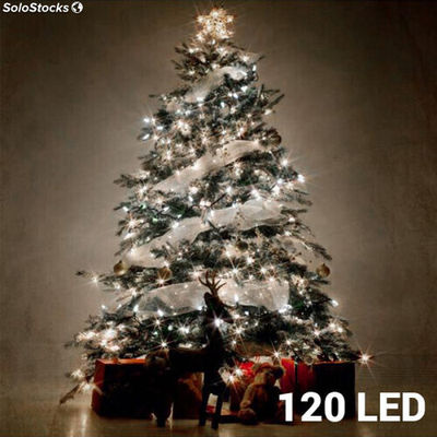 Luces de Navidad Blancas Christmas Planet (120 LED)