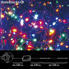 Luces Navidad 100 Leds Color Interior / Exterior Ip44