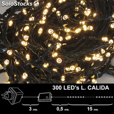 Luces Navidad 300 Leds Luz Calida Interior / exterior (IP44)