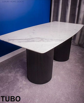 luksusowe stoły z blatem marmurowym stal nierdzewna tubo - Zdjęcie 2
