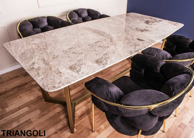 luksusowe stoły z blatem marmurowym triangoli - Zdjęcie 2