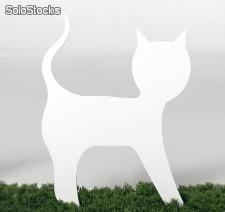 Lumière inddor/outdoor en forme de chat, uxue figura