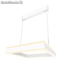 Luminaria colgante CUBE UP 50W, 400X400mm, CCT regulable, Blanco dual,