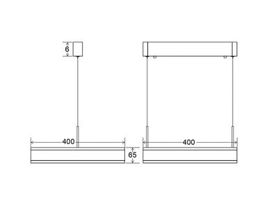 Luminaria colgante CUBE UP 50W, 400X400mm, CCT regulable, Blanco dual, - Foto 2