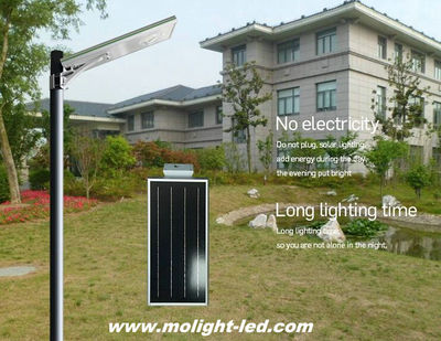 Luminaria integrada solar 15 watt para urbanizacion lamparas solar 15w - Foto 2