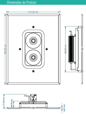 Luminária Led 100W Posto de Combustível 10800lm 3 anos de garantia - Foto 2