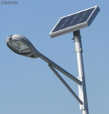 Luminaria solar kit completo - farol fotovoltaico