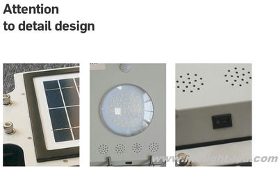 Luminaria solar LED todo en uno 5W con sensor detectar movimiento - Foto 4