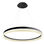 Luminária suspensa ring 73w preto triac regulável 100cm branco neutro. Loja - 1