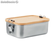 Lunch box en acier inox. 750ml bois MIMO6301-40