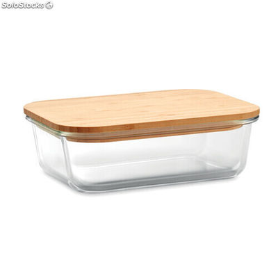 Lunchbox en verre et bambou transparent MIMO9962-22