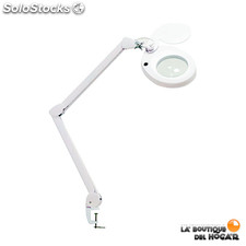 Lámpara Lupa LED de sobremesa Scale de cinco aumentos y con cabezal  giratorio