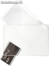Lupa de PVC tarjeta en estuche de vinilo transparente