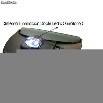 Lupa visera iluminada led - set 4 -lentes - Foto 2