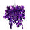 Lustre Paillettes Feuilles 21,5 x 30 cm Violet - Photo 2