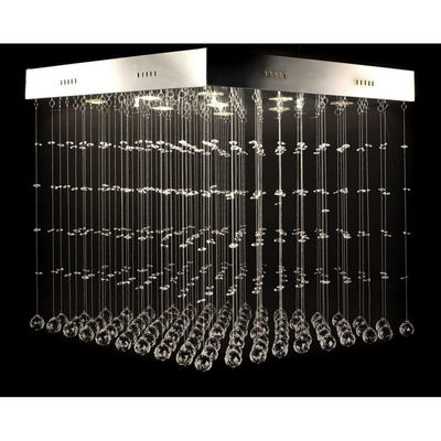 Lustre plafonnier contemporain 9 feux 500 pampilles cristal