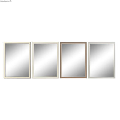 Lustro ścienne DKD Home Decor 56 x 2 x 76 cm Szkło Szary Brązowy Biały polistyre